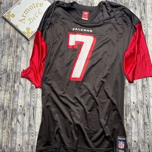 Reebok Black and Red Falcons Jersey